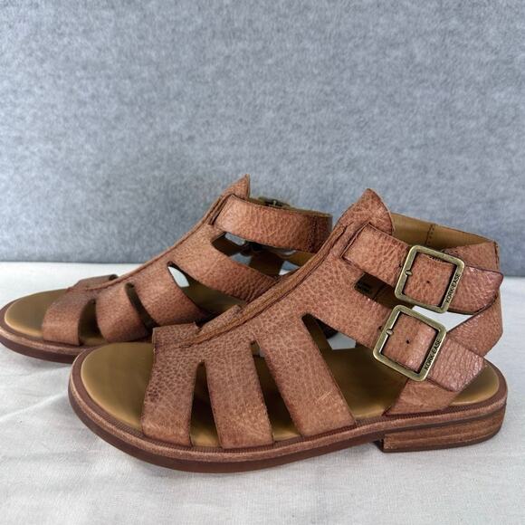 Kork Ease Woman’s sz 6 Leather Buckle Baltea Gladiator Sandals  Flat - Picture 3 of 8